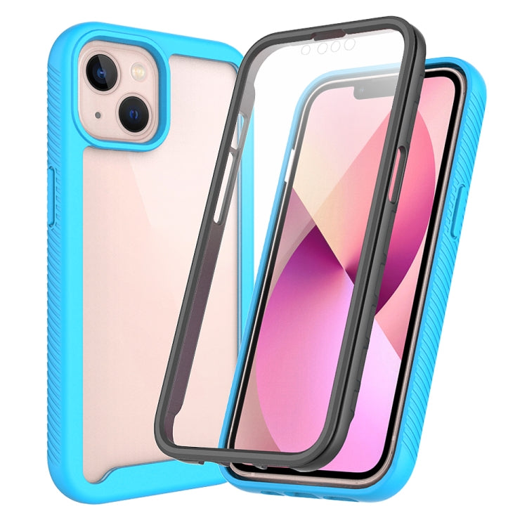 For iPhone 13 Starry Sky Solid Color Series Shockproof PC + TPU Case with PET Film