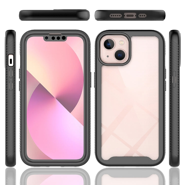 For iPhone 13 Starry Sky Solid Color Series Shockproof PC + TPU Case with PET Film