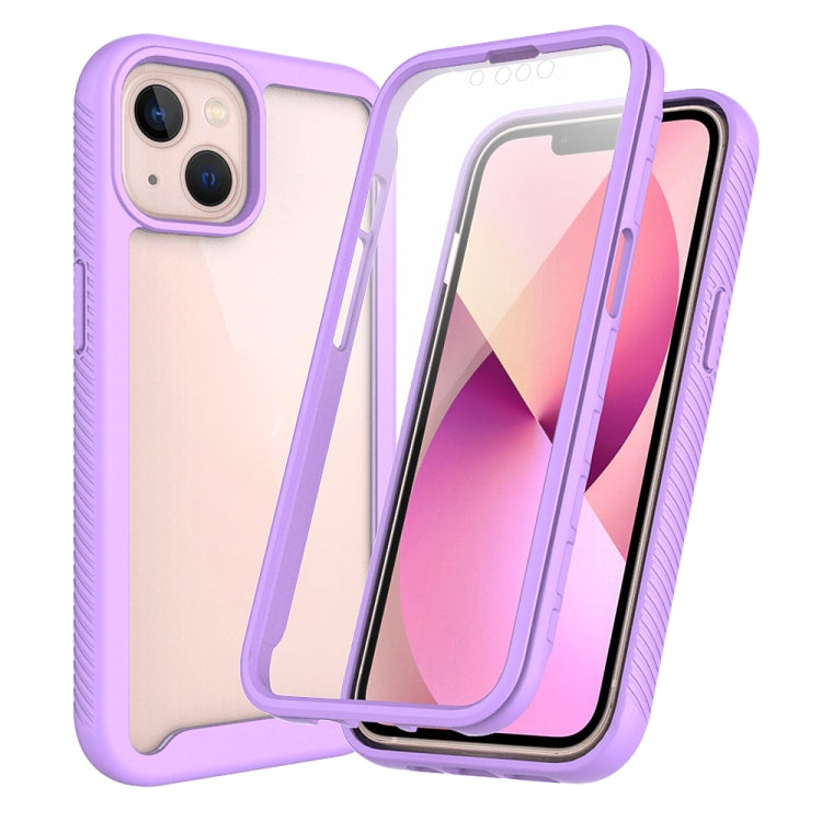For iPhone 13 Starry Sky Solid Color Series Shockproof PC + TPU Case with PET Film