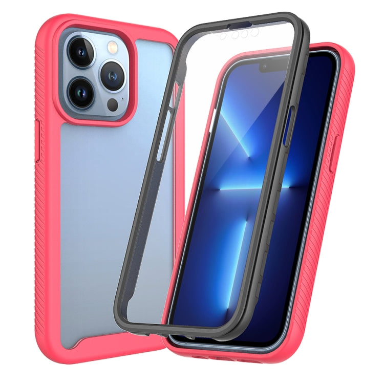 For iPhone 13 Pro Max Starry Sky Solid Color Series Shockproof PC + TPU Case with PET Film