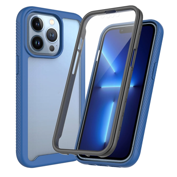 For iPhone 13 Pro Max Starry Sky Solid Color Series Shockproof PC + TPU Case with PET Film
