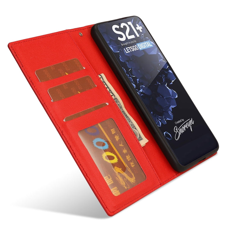 For Samsung Galaxy S21 5G Ultra-thin Separable Magnetic Horizontal Flip Leather Case with Card Slot & Wallet