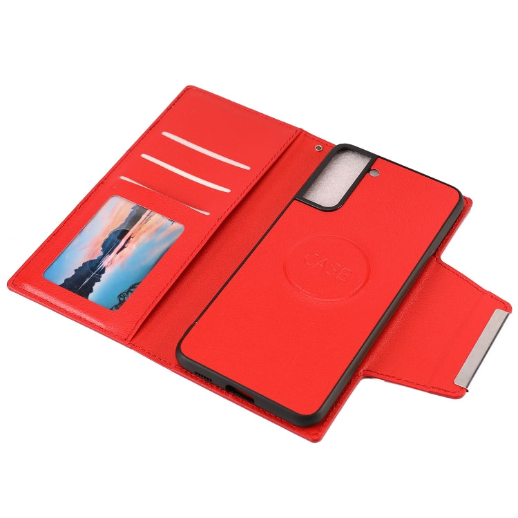 For Samsung Galaxy S21 5G Ultra-thin Separable Magnetic Horizontal Flip Leather Case with Card Slot & Wallet