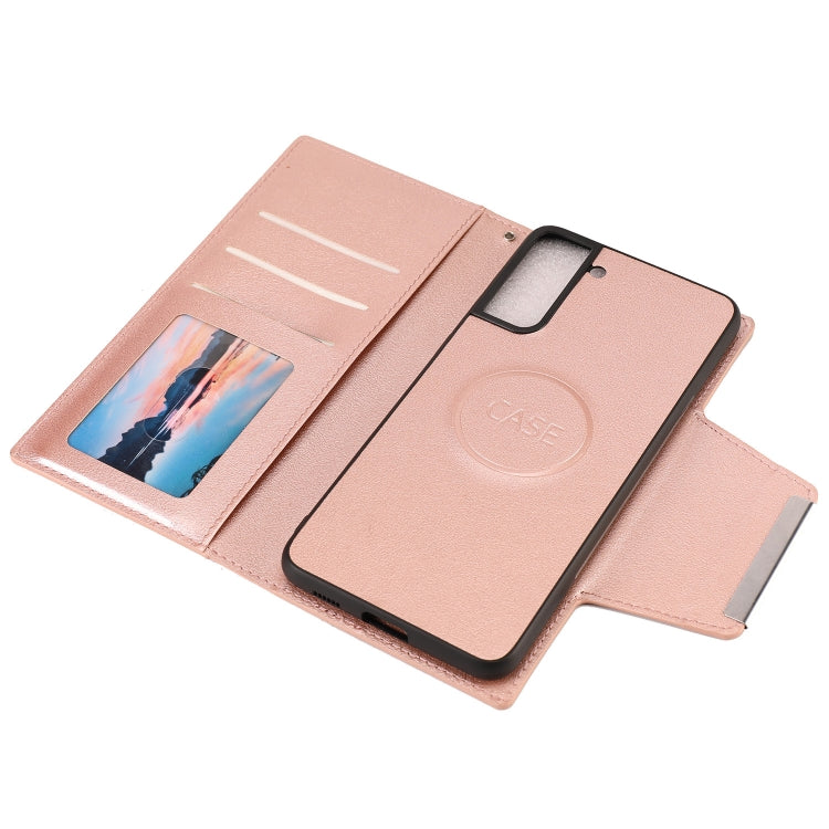 For Samsung Galaxy S21+ 5G Ultra-thin Separable Magnetic Horizontal Flip Leather Case with Card Slot & Wallet