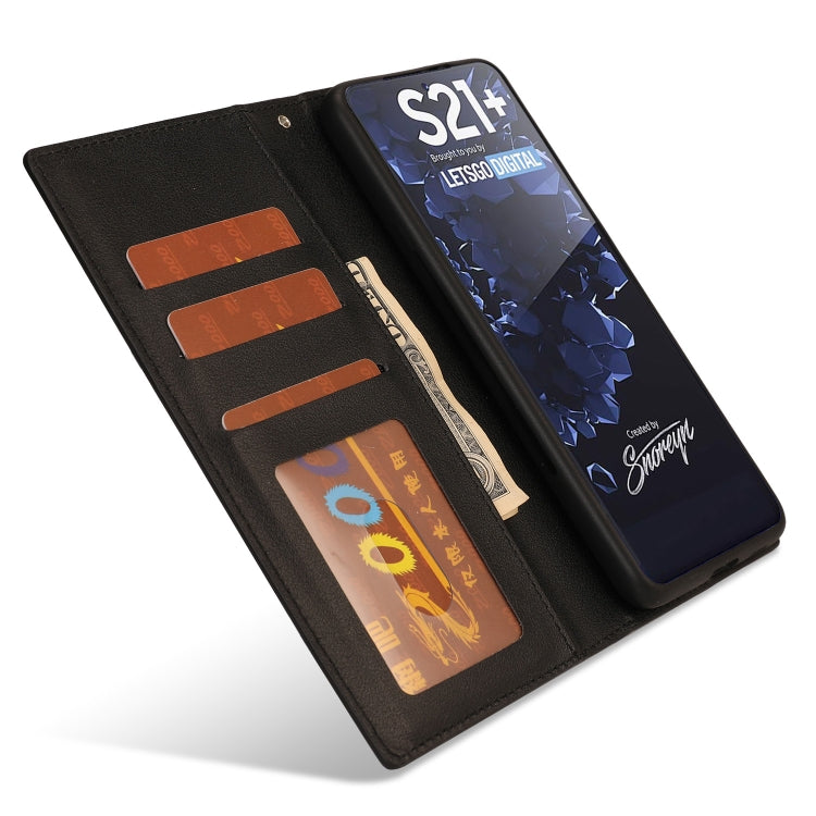 For Samsung Galaxy S21+ 5G Ultra-thin Separable Magnetic Horizontal Flip Leather Case with Card Slot & Wallet