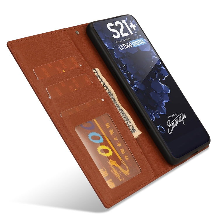 For Samsung Galaxy S21 Ultra 5G Ultra-thin Separable Magnetic Horizontal Flip Leather Case with Card Slot & Wallet