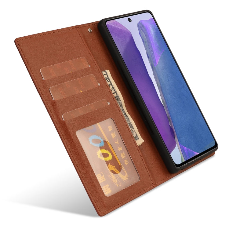For Samsung Galaxy A52 5G / 4G Ultra-thin Separable Magnetic Horizontal Flip Leather Case with Card Slot & Wallet