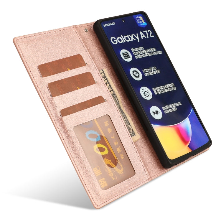 For Samsung Galaxy A72 5G / 4G Ultra-thin Separable Magnetic Horizontal Flip Leather Case with Card Slot & Wallet
