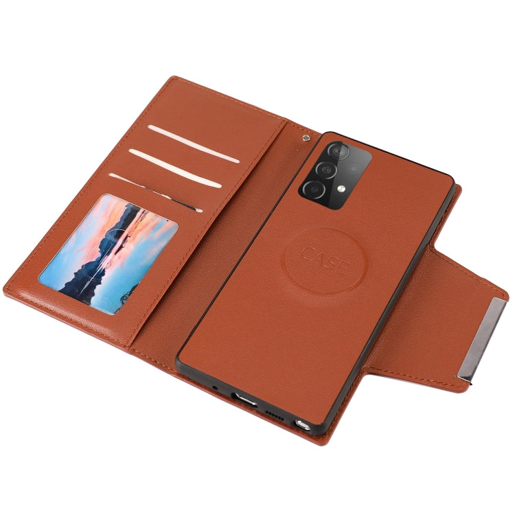 For Samsung Galaxy A72 5G / 4G Ultra-thin Separable Magnetic Horizontal Flip Leather Case with Card Slot & Wallet