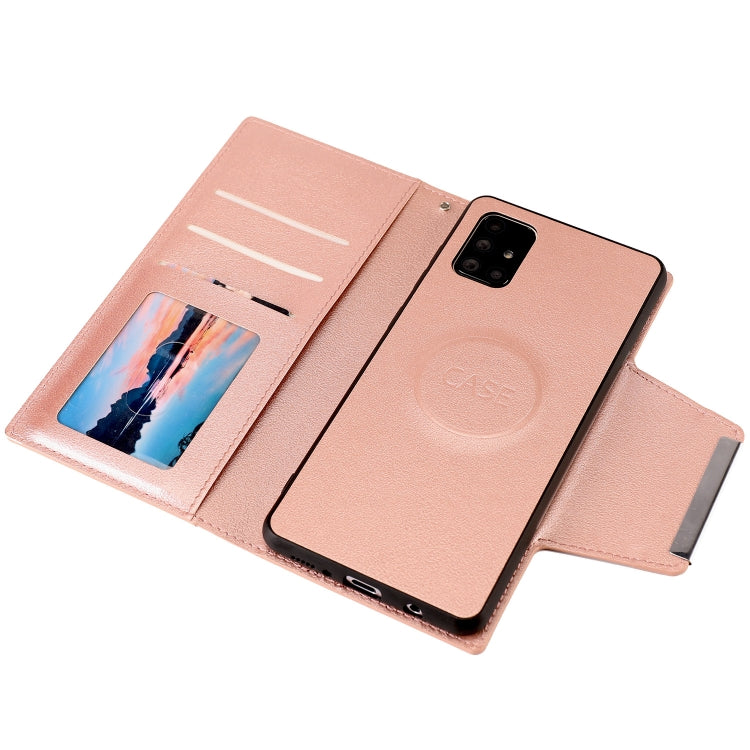 For Samsung Galaxy A71 Ultra-thin Separable Magnetic Horizontal Flip Leather Case with Card Slot & Wallet
