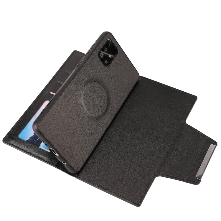 For Samsung Galaxy A71 Ultra-thin Separable Magnetic Horizontal Flip Leather Case with Card Slot & Wallet