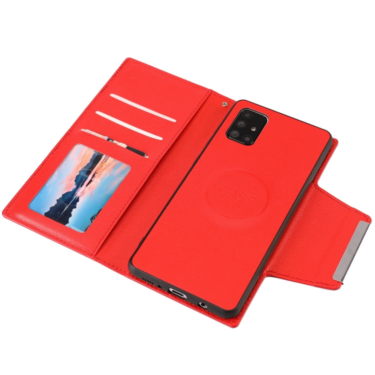 For Samsung Galaxy A71 Ultra-thin Separable Magnetic Horizontal Flip Leather Case with Card Slot & Wallet