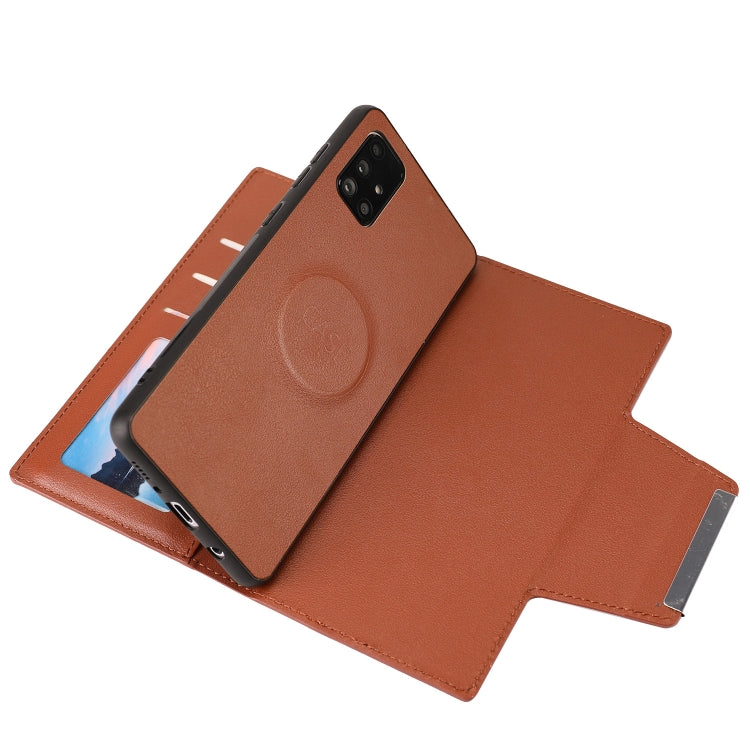For Samsung Galaxy A71 Ultra-thin Separable Magnetic Horizontal Flip Leather Case with Card Slot & Wallet