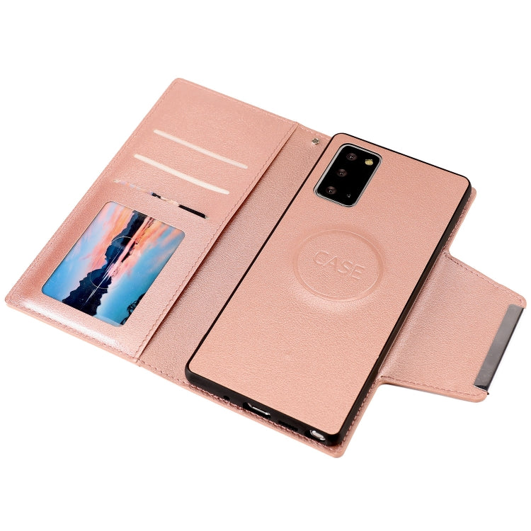 For Samsung Galaxy Note20 Ultra-thin Separable Magnetic Horizontal Flip Leather Case with Card Slot & Wallet