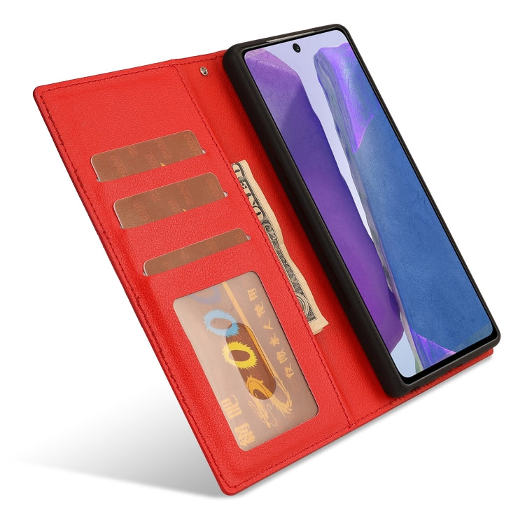 For Samsung Galaxy Note20 Ultra-thin Separable Magnetic Horizontal Flip Leather Case with Card Slot & Wallet