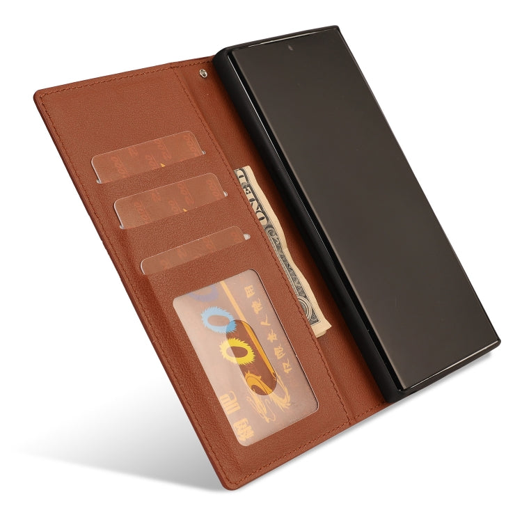 For Samsung Galaxy Note20 Ultra Ultra-thin Separable Magnetic Horizontal Flip Leather Case with Card Slot & Wallet