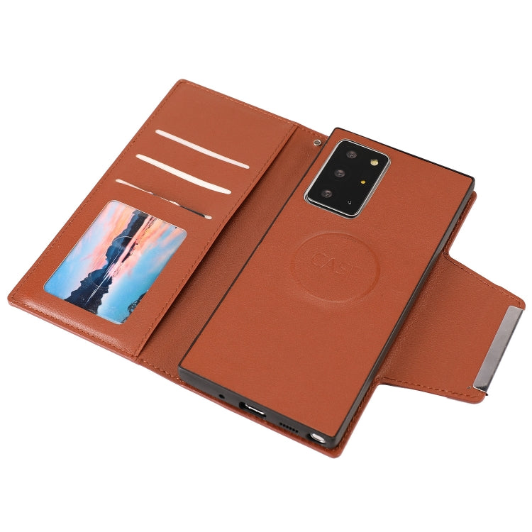 For Samsung Galaxy Note20 Ultra Ultra-thin Separable Magnetic Horizontal Flip Leather Case with Card Slot & Wallet