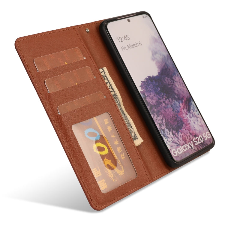 For Samsung Galaxy S20 Ultra-thin Separable Magnetic Horizontal Flip Leather Case with Card Slot & Wallet