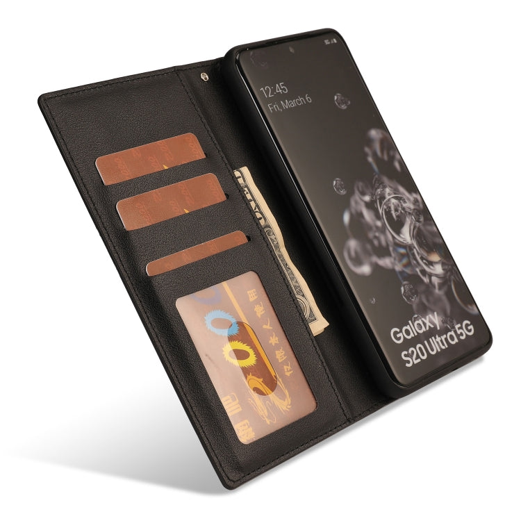 For Samsung Galaxy S20 Ultra Ultra-thin Separable Magnetic Horizontal Flip Leather Case with Card Slot & Wallet