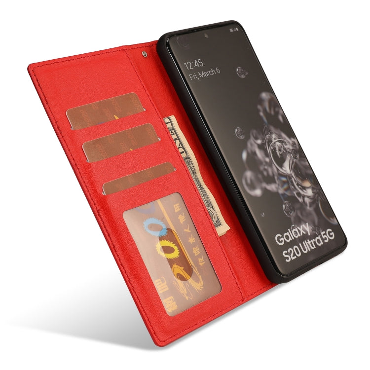 For Samsung Galaxy S20 Ultra Ultra-thin Separable Magnetic Horizontal Flip Leather Case with Card Slot & Wallet