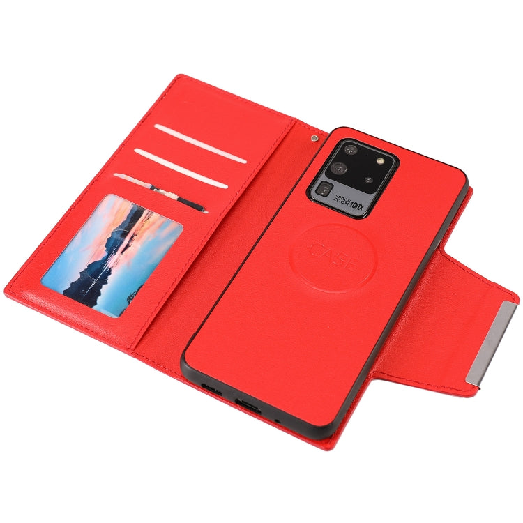 For Samsung Galaxy S20 Ultra Ultra-thin Separable Magnetic Horizontal Flip Leather Case with Card Slot & Wallet