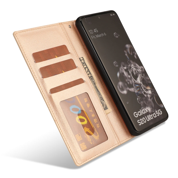 For Samsung Galaxy S20 Ultra Ultra-thin Separable Magnetic Horizontal Flip Leather Case with Card Slot & Wallet