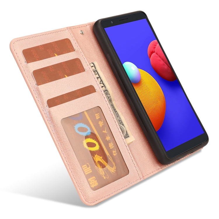 For Samsung Galaxy A01 Core Ultra-thin Separable Magnetic Horizontal Flip Leather Case with Card Slot & Wallet
