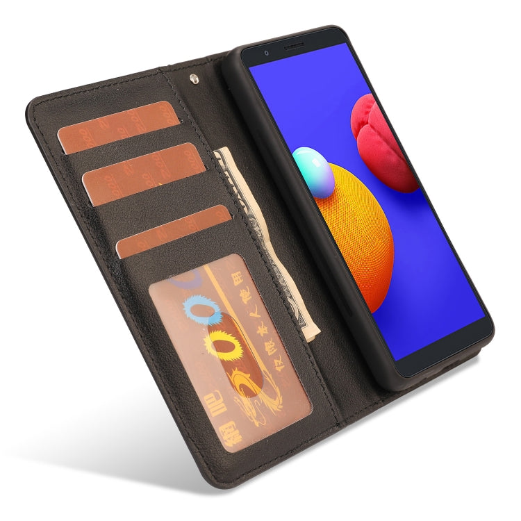 For Samsung Galaxy A01 Core Ultra-thin Separable Magnetic Horizontal Flip Leather Case with Card Slot & Wallet