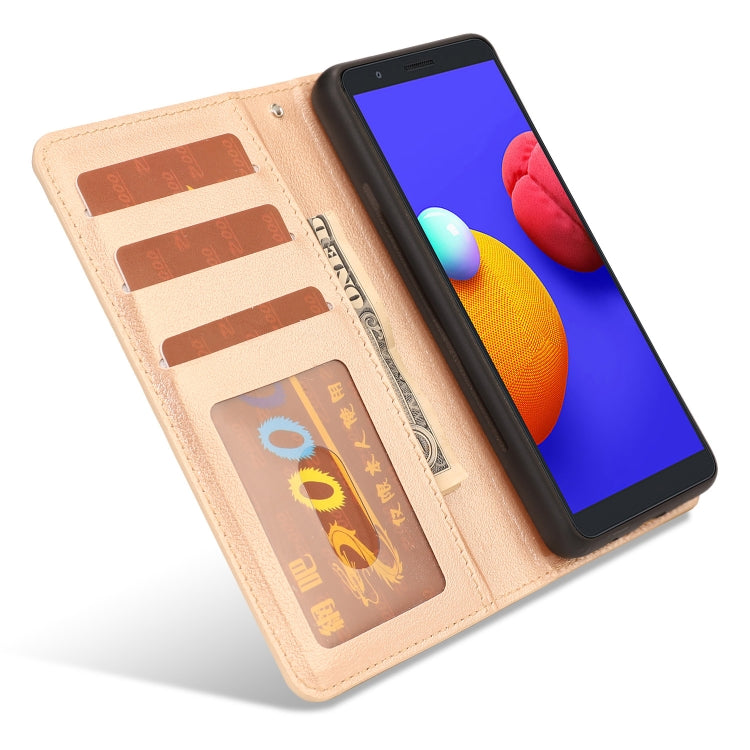 For Samsung Galaxy A01 Core Ultra-thin Separable Magnetic Horizontal Flip Leather Case with Card Slot & Wallet