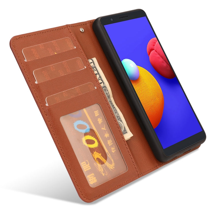 For Samsung Galaxy A01 Core Ultra-thin Separable Magnetic Horizontal Flip Leather Case with Card Slot & Wallet
