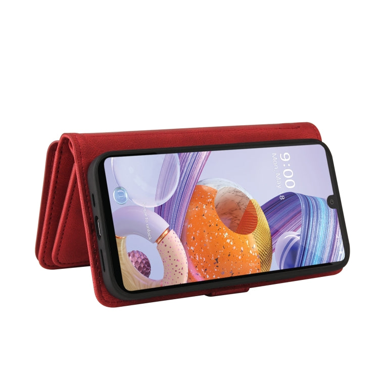 For LG Stylo 6 Skin Feel PU + TPU Horizontal Flip Leather Case With Holder & 15 Cards Slot & Wallet & Zipper Pocket & Lanyard