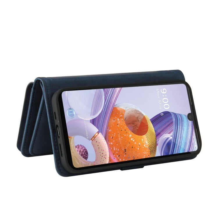 For LG Stylo 6 Skin Feel PU + TPU Horizontal Flip Leather Case With Holder & 15 Cards Slot & Wallet & Zipper Pocket & Lanyard