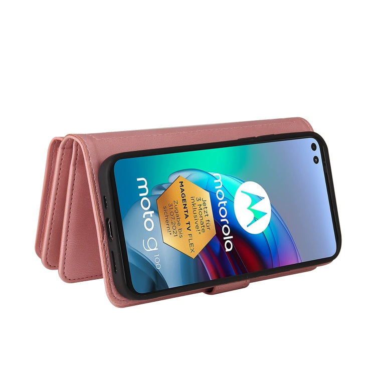 For Motorola Edge S Skin Feel PU + TPU Horizontal Flip Leather Case With Holder & 15 Cards Slot & Wallet & Zipper Pocket & Lanyard
