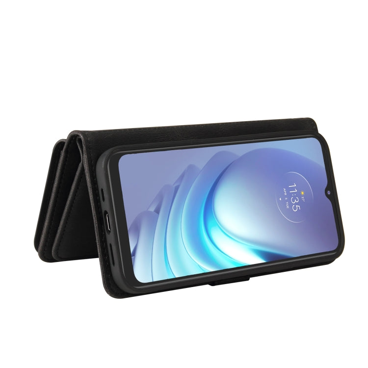 For Motorola Moto G50 Skin Feel PU + TPU Horizontal Flip Leather Case With Holder & 15 Cards Slot & Wallet & Zipper Pocket & Lanyard