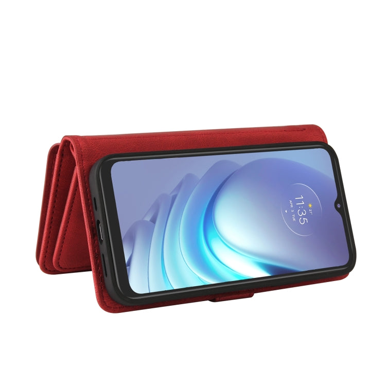 For Motorola Moto G50 Skin Feel PU + TPU Horizontal Flip Leather Case With Holder & 15 Cards Slot & Wallet & Zipper Pocket & Lanyard
