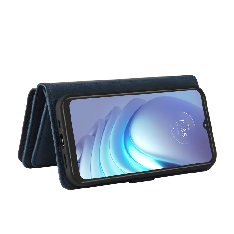 For Motorola Moto G50 Skin Feel PU + TPU Horizontal Flip Leather Case With Holder & 15 Cards Slot & Wallet & Zipper Pocket & Lanyard
