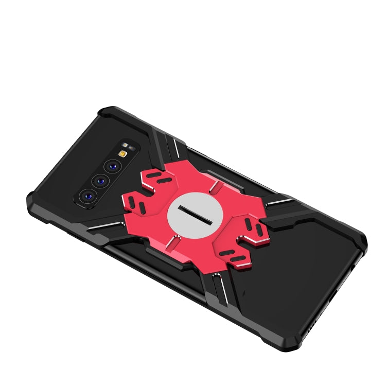 For Galaxy S10e Hero Series Anti-fall Wear-resistant Metal Protective Case with Bracket