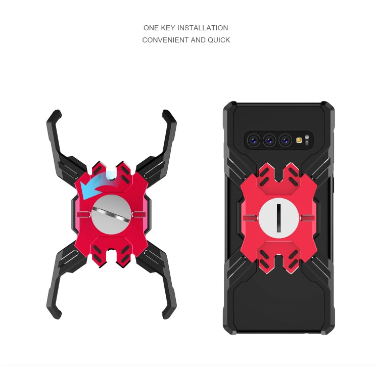 For Galaxy S10 Plus Hero Series Anti-fall Wear-resistant Metal Protective Case with Bracket