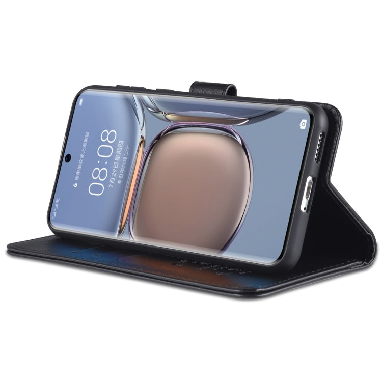 For Huawei P50 AZNS Sheepskin Texture Horizontal Flip Leather Case with Holder & Card Slots & Wallet