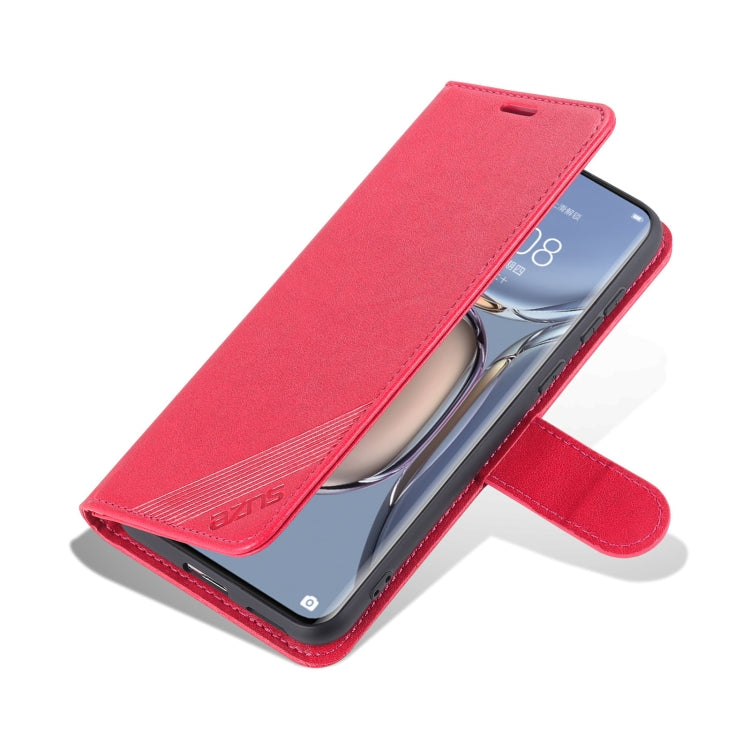 For Huawei P50 AZNS Sheepskin Texture Horizontal Flip Leather Case with Holder & Card Slots & Wallet