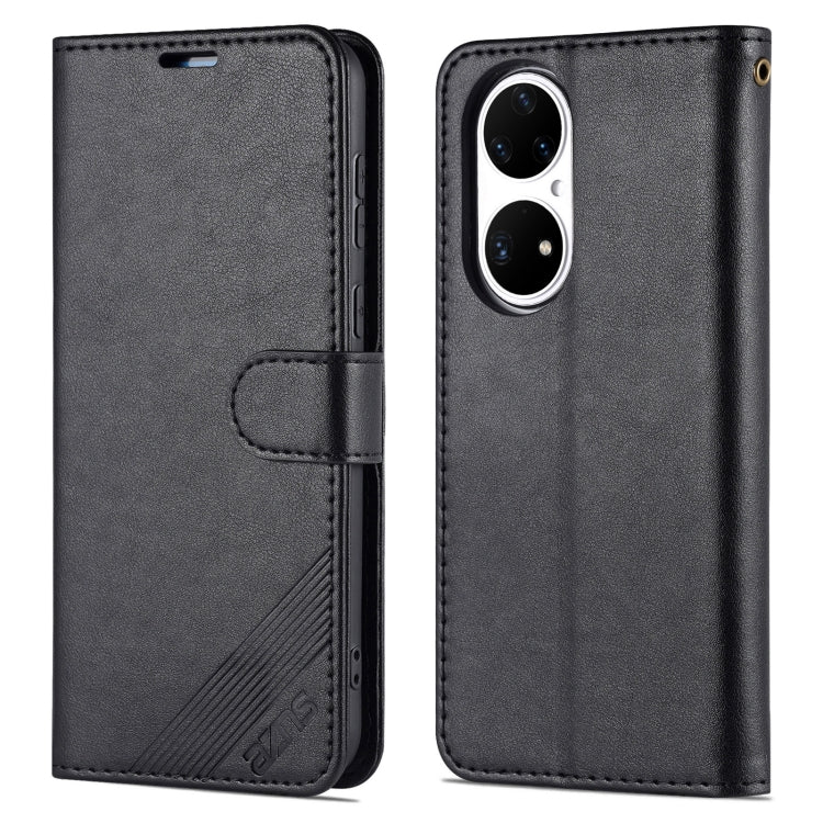 For Huawei P50 Pro AZNS Sheepskin Texture Horizontal Flip Leather Case with Holder & Card Slots & Wallet