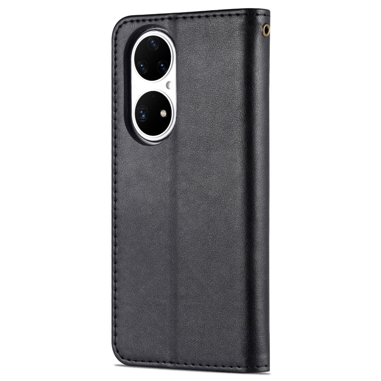 For Huawei P50 Pro AZNS Sheepskin Texture Horizontal Flip Leather Case with Holder & Card Slots & Wallet