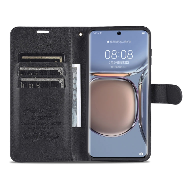 For Huawei P50 Pro AZNS Sheepskin Texture Horizontal Flip Leather Case with Holder & Card Slots & Wallet