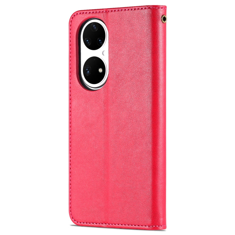 For Huawei P50 Pro AZNS Sheepskin Texture Horizontal Flip Leather Case with Holder & Card Slots & Wallet