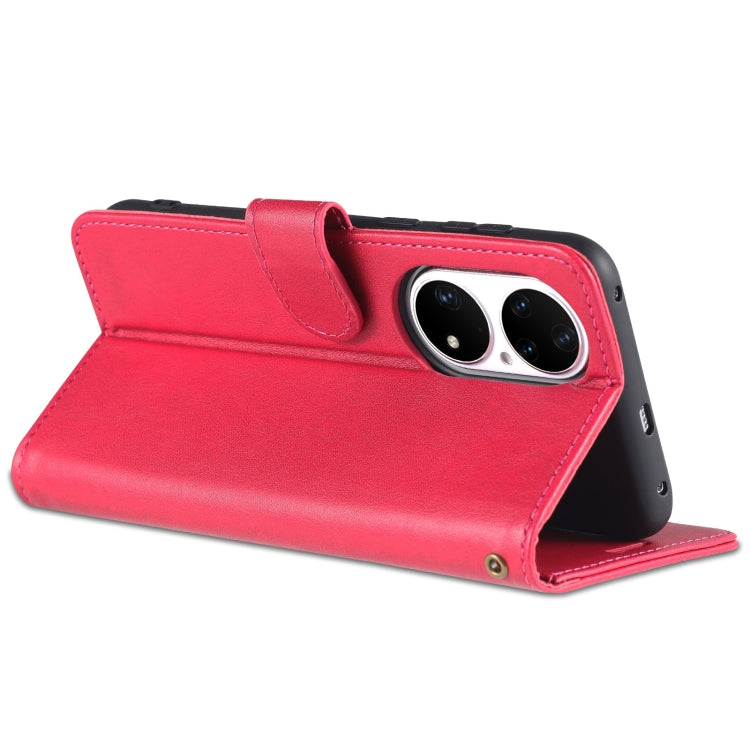 For Huawei P50 Pro AZNS Sheepskin Texture Horizontal Flip Leather Case with Holder & Card Slots & Wallet