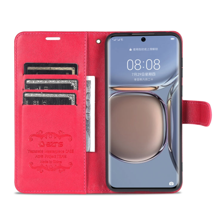 For Huawei P50 Pro AZNS Sheepskin Texture Horizontal Flip Leather Case with Holder & Card Slots & Wallet