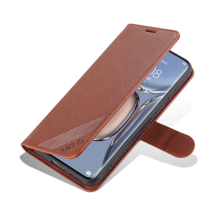 For Huawei P50 Pro AZNS Sheepskin Texture Horizontal Flip Leather Case with Holder & Card Slots & Wallet