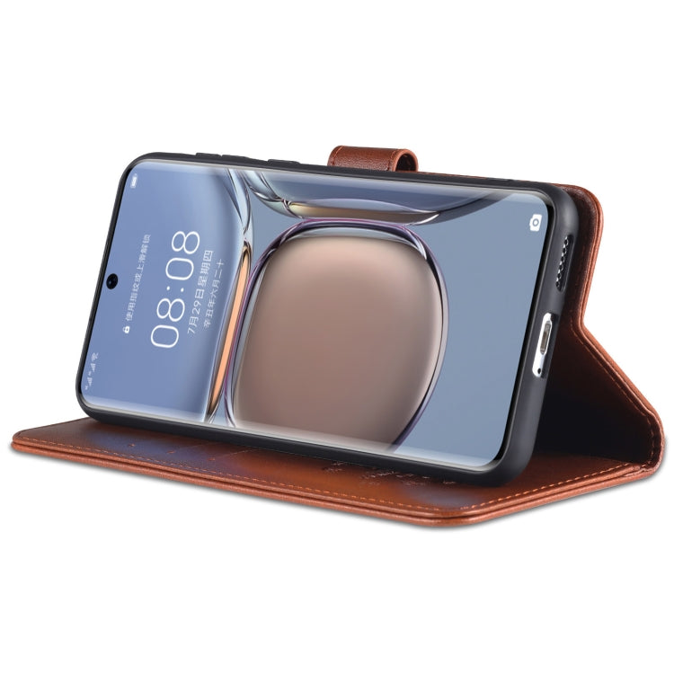 For Huawei P50 Pro AZNS Sheepskin Texture Horizontal Flip Leather Case with Holder & Card Slots & Wallet