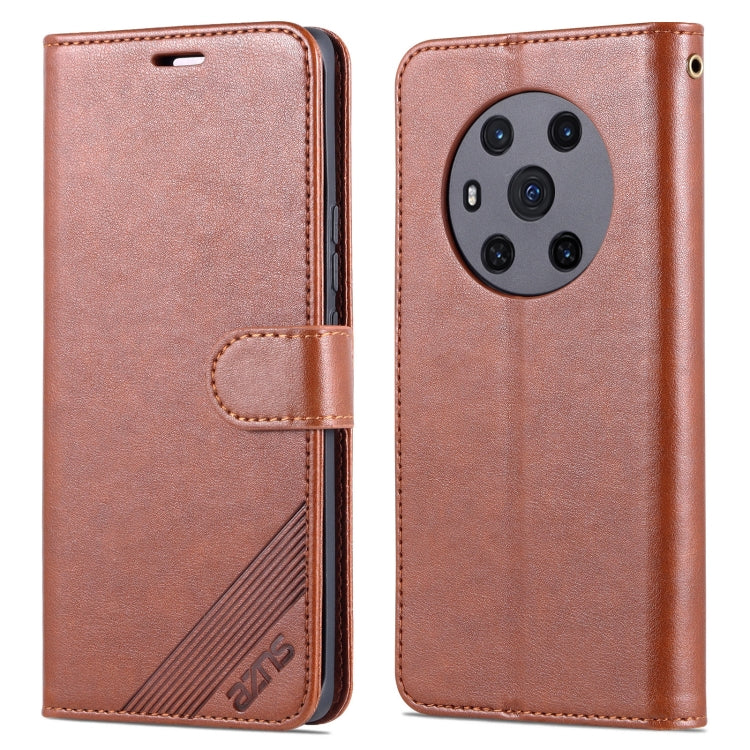 For Honor Magic3 AZNS Sheepskin Texture Horizontal Flip Leather Case with Holder & Card Slots & Wallet