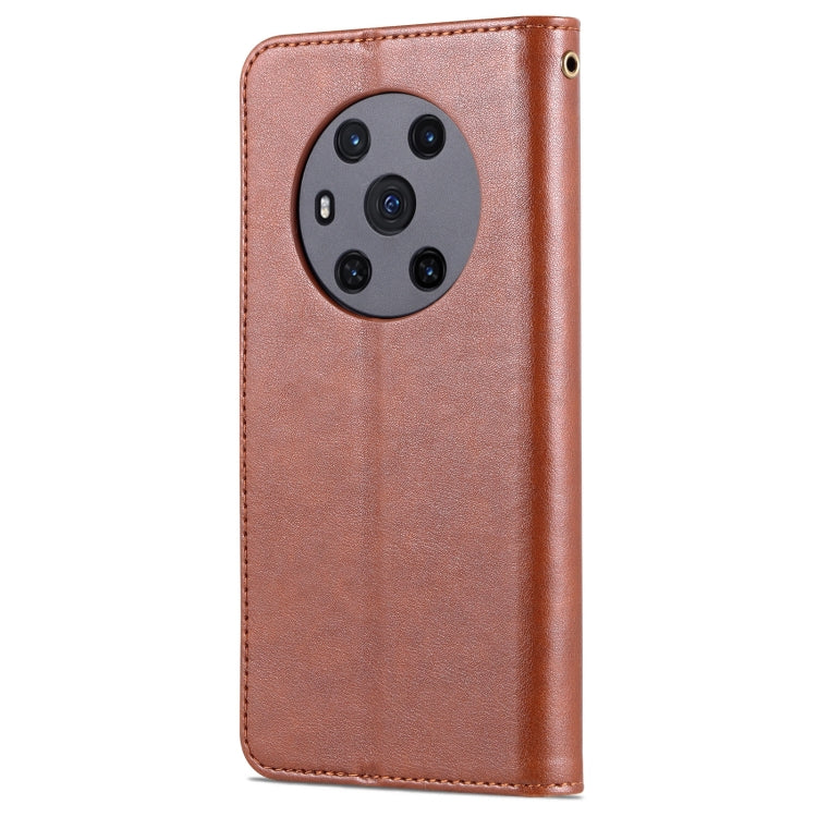 For Honor Magic3 AZNS Sheepskin Texture Horizontal Flip Leather Case with Holder & Card Slots & Wallet